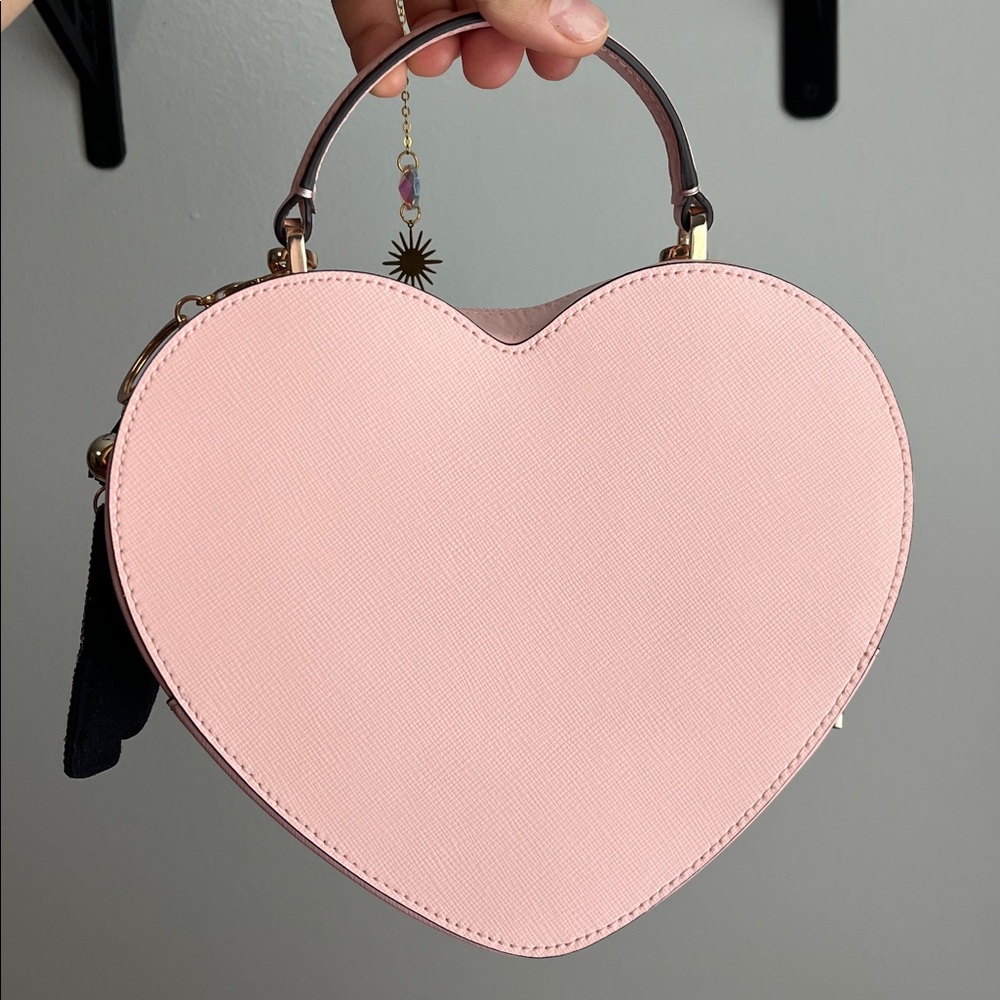 Kate Spade Blush Pink Heart Mini Crossbody Bag - Picture 2 of 12